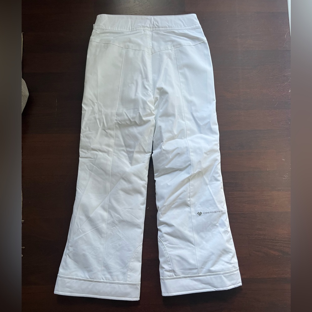 Obermeyer Brooke Snow Pants Girls/Teen; Size Small (8) White. NWT.